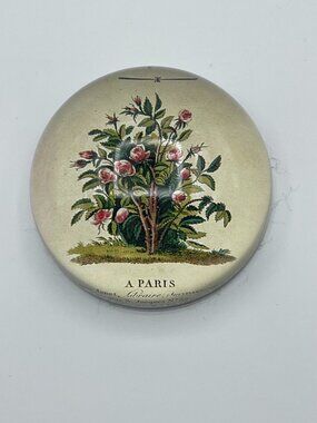 John Derian Company Decoupage Glass Dome Paperweight Paris Floral Roses NEW